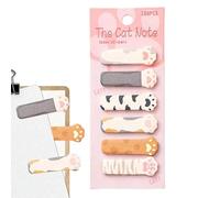 180 Cat Sticky Notes | Cartoon Cat Paw Paper Markers, Adhesive Memo Sheets For School, Office, Students, Teachers, Kids, Women, Boys, Girls