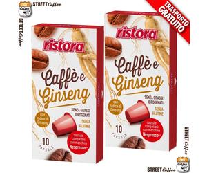 180 Cialde Capsule Caffè Ginseng Ristora compatibili Respresso Nespresso