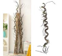 180 cm/71 pollici pieghevole artificiale floreale vite ghirlanda falso realistico bosco rami piante ramoscelli tronco con schiuma per esterno cappotto appeso alla parete giardino Halloween giungla