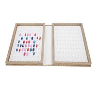 180 Colori Display per Smalto per Unghie in Legno - Scheda a Colori per Unghie Multifunzionale e Riutilizzabile con Visualizzazione della Punta per Unghie per Uso Professionale e Domestico (Buio)