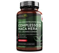 180 CPS Maca Peruviana Complesso 5000mg per Cp-Arginina, Radice Vegan Black Maca