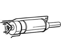 Bosal Filtro antiparticolato (FAP) per SAAB 44994 YS3F E79 D79 D75 1.9 TTiD KW132 180 CV