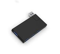 180 Degree Rotation USB 3.0 HUB Super Speed External 4 Port USB Splitter Port Air Laptop PC Computer USB Hub (Color : Black)
