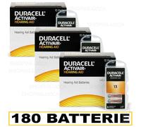 60 Batterie PILE Duracell Activair 13 per Apparecchi Acustici PROTESI udito PR48