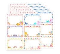 180 etichette adesive arcobaleno bohémien, per scrivania, classe, 5,1 x 7,6 cm, etichette autoadesive per nome, regalo domenicale, motivazionali, scritte, vuote, per bambini, aule scolastiche