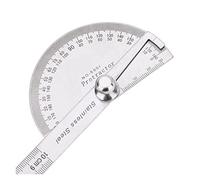 180 gradi in acciaio inossidabile goniometro mirino angolare righello di misurazione rotante righello di misurazione strumenti for la lavorazione del legno for misurare gli angoli(150mm)
