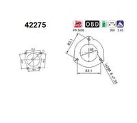 140 KW 190 CV CATALIZZATORE PER Audi A5 Sportback F5A, F5F 2.0 TFSI