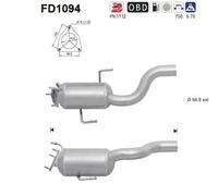 AS Filtro antiparticolato (FAP) FD1094 180 kW 245 CV per Audi Q7 Van 4LB 3.0 TDI quattro
