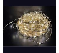 180 LED BIANCO CALDO FILO RAME 9 M GIOCHI IP44