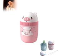 180 PCS Compact Ear Piercing Cleaning Floss,Compact Ear Piercing Cleaning Floss,Rose Fragrance Removal Ear Care,For Women Men (240pcs+pink)