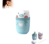 180 PCS Compact Ear Piercing Cleaning Floss,Compact Ear Piercing Cleaning Floss,Rose Fragrance Removal Ear Care,For Women Men (180pcs+blue)