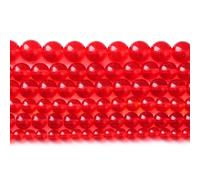 180 perline di cristallo rosso granato da 4 mm per la creazione di gioielli, potere curativo della pietra naturale, 2 fili, 81,3 cm, accessori fai da te