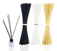 180 pezzi 20 cm x 3 mm Bastoncini aromaterapia,3 colori Bastoncini diffusore camomilla,Bastoncini Profumatori Ambiente,Bastoncini Diffusori Reed,Bastoncini Lunghi in Fibra