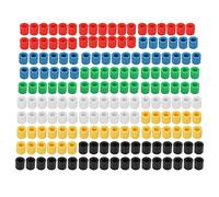 180 pezzi copertura pulsante breadboard, 6 colori tondo in plastica ABS interruttore tattile pulsante set cappello