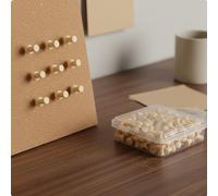 180 Pezzi Puntine Decorative in Legno Forme Assortite per Scuola, Casa,