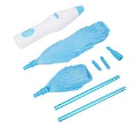 180 ° Pieghevole elettrico Piuma Duster Window Blinds Strumento di pulizia mobili blu e bianco