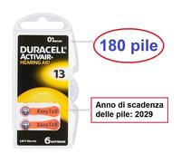 180 pile batterie DURACELL ACTIVAIR 13 protesi acustiche apparecchi acustici