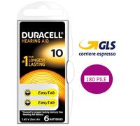 120 Batterie PILE Duracell Activair 10 Apparecchi Acustici PROTESI udito PR70