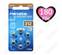 180 Batterie per protesi acustiche apparecchi acustici RENATA MARATONE ZA 312