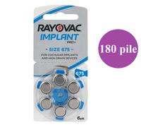 180 pile per apparecchi acustici COCLEARI RAYOVAC IMPLANT PRO+ 675 PR44