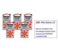 120 batterie pile RAYOVAC EXTRA 13 per protesi acustiche apparecchi acustici