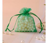 180 sacchetti in organza, 15 x 20 cm, con coulisse, piccoli sacchetti in organza, da riempire, sacchetti di lavanda, caramelle, sacchetti regalo per matrimoni, feste e Natale (verde scuro)