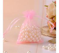 180 sacchetti in organza, 15 x 20 cm, con coulisse, piccoli sacchetti in organza, da riempire, sacchetti di lavanda, caramelle, sacchetti regalo per matrimoni, feste e Natale (rosa)