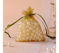 180 sacchetti in organza, 17 x 23 cm, con coulisse, piccoli sacchetti in organza, da riempire, sacchetti di lavanda, caramelle, sacchetti regalo per matrimoni, feste e Natale (verde oliva)