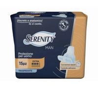 PANNOLINO SERENITY LIGHT MAN EXTRA CON ADESIVO O ALTRO FISSAGGIO 15 PEZZI