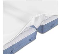 180 x 200 cm Unisci Materassi Singoli in Matrimoniale con Lenzuolo Sotto, Antiscivolo, Unisci Materassi Cuneo e Imbottitura, Pratica Soluzione per Letto Matrimoniale Adatto a Coppie e Famiglie