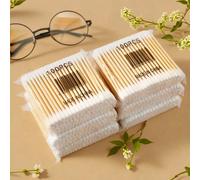 1800/1200/1000/500/300/200/100 pezzi Bastoncini igienici di alta qualità a doppia testa, tamponi per salone di bellezza, bastoncini di legno per la cosmesi, accessori per la cura personale, tamponi au