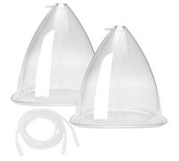 1800 ml Accessori Per Svasatrici sottovuoto, Ventose per Terapia sottovuoto con tubo a Y (trasparente, 1 paio)