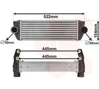 18004443 VAN WEZEL Intercooler per FORD