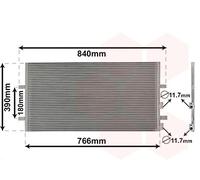18005407 VAN WEZEL Condensatore, Climatizzatore per FORD