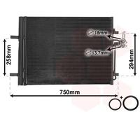 VAN WEZEL 18005427 Condensatore climatizzatore