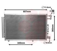 18005439 VAN WEZEL Condensatore, Climatizzatore per FORD
