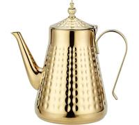 1800ml Teiera in acciaio inoxcon,Con Infusore per Tè Sfuso,Teiera vintage,oro