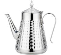 1800mlTeiera in acciaio inoxcon,Con Infusore per Tè Sfuso,Teiera vintage,argento