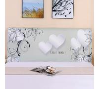 180cm/150cm Copri Testiera Letto Matrimoniale Singola,Copritestiera Letto Una Piazza E Mezza Cotone Elasticizzata Fantasia,universale Copertura Per Testiera Per Letto Lavabile(Color:D19,Size:150cm)