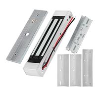 180KG/380lbs Serratura Magnetica Elettrica Esterna Impermeabile Serratura Della Porta DC 12V Fail Safe Porta di Vetro Serratura Della Porta di Legno con staffa,Sicurezza(Lock with U bracket)