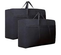 180L Borsa Portaoggetti, 2PCS Extra Large Borsa Portaoggetti Resistente, King Size Borsa Portaoggetti Impermeabile Piumini, Oxford Borse Portaoggetti Trapunte Con Cerniera Maniglia Per Cuscini,Piumino