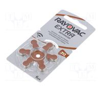 180mAh AC312,a pastiglia,R36 1,4V Batteria: zinco-aria (ZnO2)