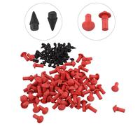 180PCS Kit Riparazione Pneumatici per Auto Moto e Scooter in Rosso e Nero