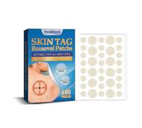 180Pcs Wart Remover Sticker Safe Natural Ingredient Skin-friendly Patch for Body Face Use 1216215.01