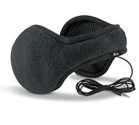 180's Cuffie Riscalda Orecchie in Maglia Tecno da Uomo con Microfono - Nero