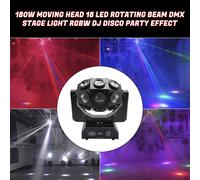 180W Must Head 18 LED Ruot Routing DMX Light Stage Light RGBW Disco Party Effect