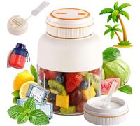 180w Portable Wireless Juicer Cup, 1300ml Wireless Juicer Cup USB Rechargeable Smoothie Blender for Protein Shakes, Fruit Juice & Travel Use (B,1300ML)