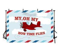 180x180cm Cartoon Small Aircraft Children Birthday Background Panno