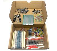 1818pcs Electronic Components Kit Ultimate Edition Various Common Capacitors Resistors T0-92 LED Transistors PCB Capacitance Meters