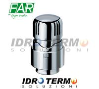 1827 - COMANDO FAR TERMOSTATICO 0° - 28° TESTINA TESTA X VALVOLA FAR CROMO 1827